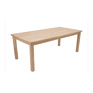 Williamsburg Butcher Block Co.  |  SKU: LLHEVEATABLEKIT Unf. Essential Hevea 80 in. Long x 40 in. Wide Solid Table $249.99 $124.99