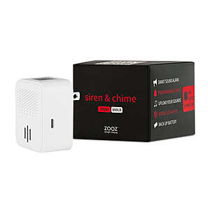 Zooz z-wave long range siren & chime zse50 800lr $28.95