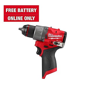 M12 FUEL 12V Lithium-Ion Brushless Cordless 1/2 in. Drill Driver (Tool-Only) YMMV - Hack Attack $79.86