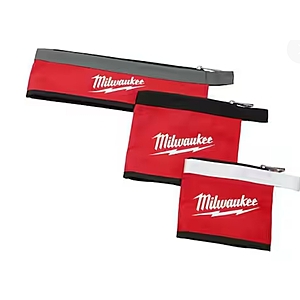 Milwaukee 14 in., 8 in. and 6 in. Multi-Size Zipper Tool Bags in Red (3-Pack) $9.98