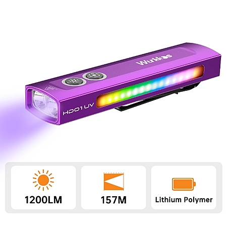 Wurkkos HD01UV Multifunctional EDC Flashlight, with 365nm UV light $19.99