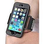 iPhone SE Armband Sport Running Flexible Case Combo for Apple iPhone SE 2016 / iPhone 5S/5 Black or Pink - $4.99 FS with Prime