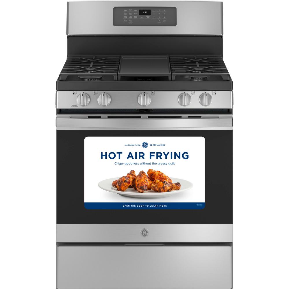 GE Stainless Steel Gas Range with air fryer $648 + Free Delivery @ Home Depot