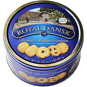 Royal Dansk Danish Cookies Tin, Butter, 24 Ounce (1.5 Lb) $5.57