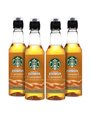 Starbucks Naturally Flavored Coffee Syrup, Caramel, Pack of 4 $14.49