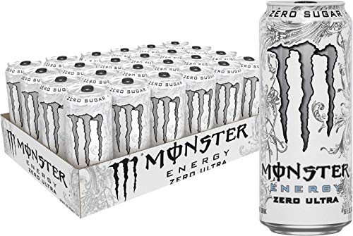 Monster Energy Zero Ultra, Sugar Free Energy Drink, 16 Ounce (Pack of 24) $24.49