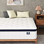 Crystli 10&quot; Hybrid Mattress with Zero Pressure Foam, Medium Firm, Twin, Full, Queen, King on Amazon + Prime Shipping - $184.99-$307.99 $185