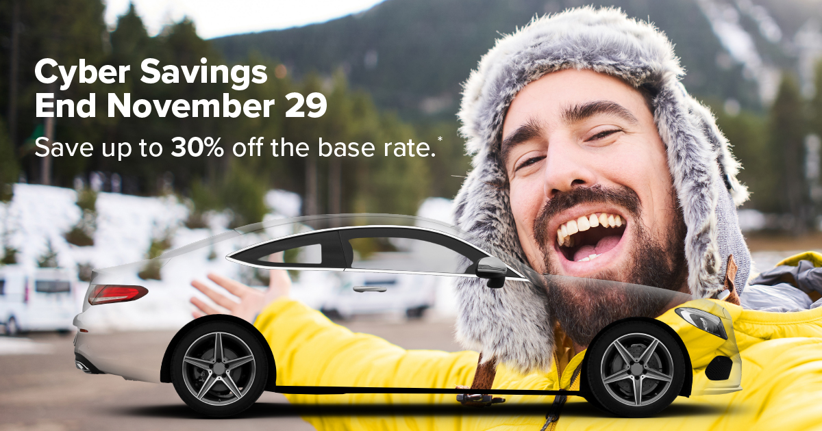 Hertz Rent A Car Cyber Monday - Up to 30% Off Base Rate (Including EVs) When You Pay Now - Book by November 29, 2022