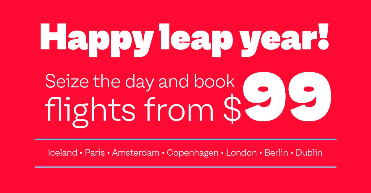 PLAY Airlines Leap Year From $99 OW Airfares Based on RT Travel to Iceland Paris Copenhagen Amsterdam London Berlin & Dublin From SWF BOS BWI - Book by March 1, 2024