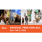 Upcoming: SoCal Museums Annual Free-For-All Day Feb. 5, 2023 Free Admission (Select Time/Locations; One-Day Event)
