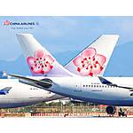 China Airlines Up To 10% Off Airfares From San Francisco Fl 15 to TPE SGN MNL DPS or BKK - Book by January 22, 2024