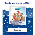 Southwest Vacations Bundled Packages Up to $250 or Up to $500 Off on 5-Nights for 2 People -