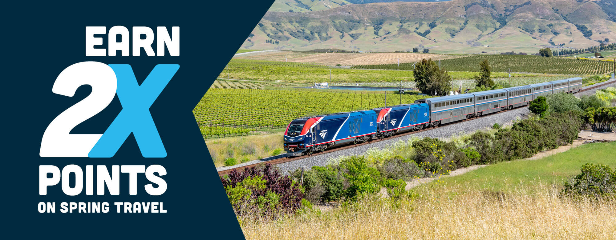 Amtrak Double Points Promotion ***Must Register*** and Travel Through May 21, 2024
