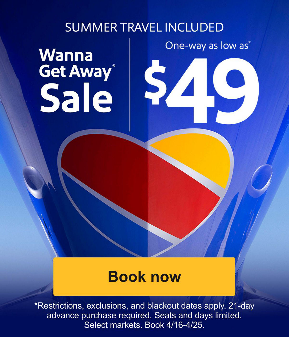 Southwest Airlines One Way Wanna Get Away Airfares To Select Cities