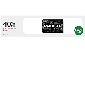 🎯Target! Today Only! 🎯 🔥 40% Off Roblox Gift Cards with Target