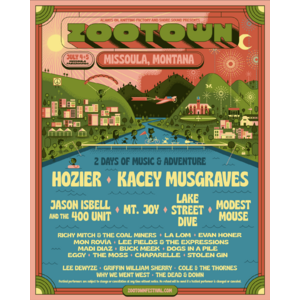Costco Members: Zootown Festival in Missoula MT - One 2-Day VIP Ticket eVoucher $415 (Save $100) July 4-5, 2025 - While Supplies Lasts