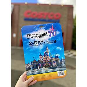 Costco Members Select B&M Stores 2-Day Disneyland Park Hopper Tickets With Lightning Lane Multi Pass $390 Valid Beginning January 8, 2026
