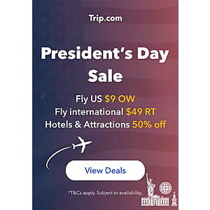Trip.com Select Attractions BOGO Free (or 50% Off) Flash Sale **Starts 2/13 at 11 AM PST**