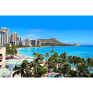 Oahu, Hawaii: Courtyard by Marriott Waikiki Beach (2 Guests) + 5k Bonus Points from $189 per night (April - September)