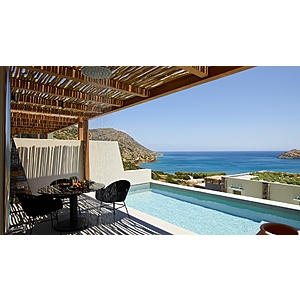 [Crete Greece] Cayo Exclusive Resort & Spa 5+ Nights Sea View Room with Private Pool, Daily Breakfast & Dinner, Sunset Cocktail & More From $2007 (Travel thru Oct 2026)