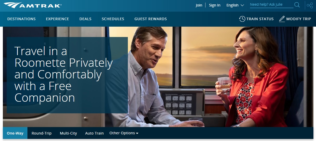 Amtrak Buy A Roomette, Bring A Companion Free - Book by July 17, 2020