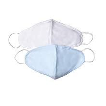 Lanier Wellness Kids 2-Layer Reusable Face Cover (Pack of 2), Blue/White $6.29