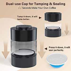 Reusable Pod Kit for Nespresso Vertuo Pods: Reuse Old Coffee Pods for Nespresso Vertuo: 100 Pcs Aluminum Foil $13.99