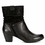 57% OFF Ladies Black Leather Slouch Boots End of the Year Amazon Deal + $2 Coupon $29.99
