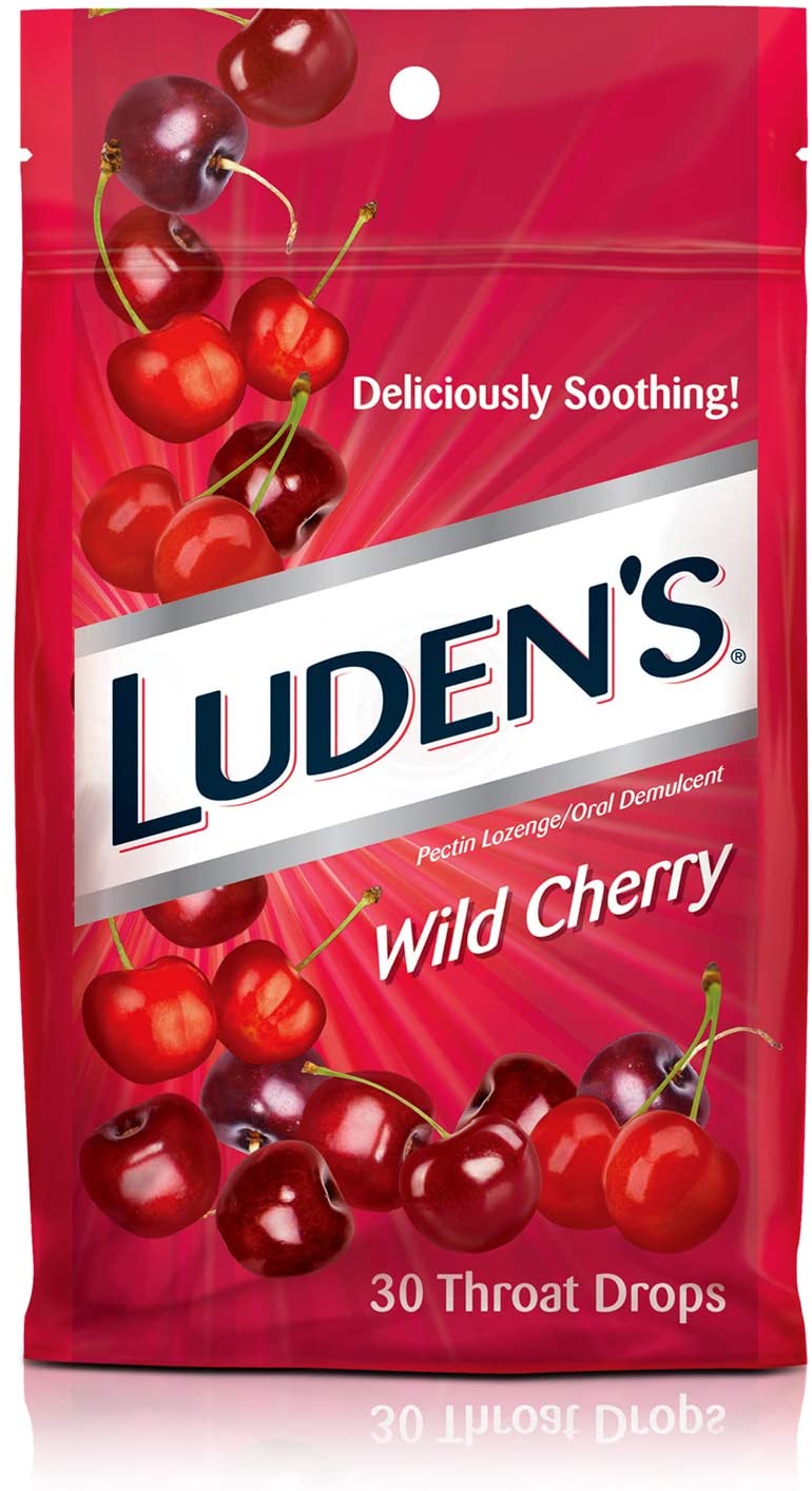 Luden's Wild Cherry Throat Drops| 30 Drops | 1 Bag $1