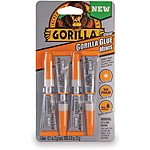 4-Pack 3-gram Gorilla Clear Glue Minis $5.30