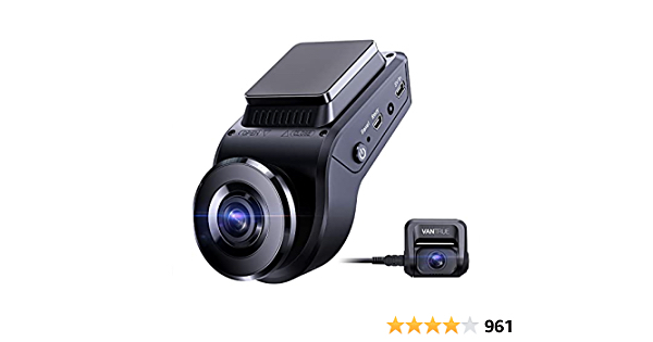 Vantrue S1 4k Hidden Dash Cam Built in GPS Speed, Dual 1080P Front and Rear Car Camera with 24/7 Parking Mode, Sony Night Vision, Single Front 60fps, Capacitor, G-Sensor, - $150