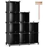 Puroma Cube Storage Organizer 9-Cube Closet Storage Shelves $27.29 at Amazon
