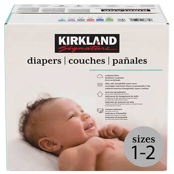 Kirkland Signature Diapers Sizes 1-6 from $23.99 - $33.99