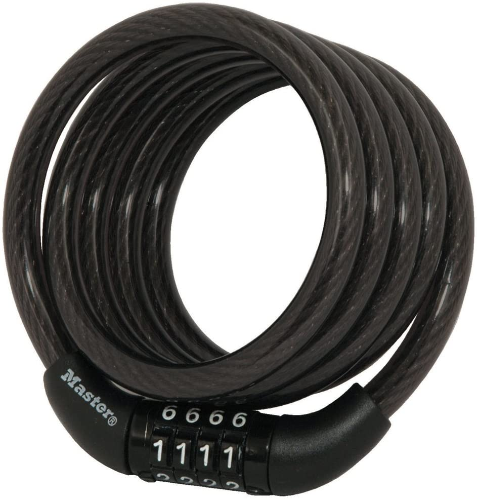 Amazon.com : Master Lock 8143D Bike Lock Cable with Combination : Bike Lock : Sports & Outdoors $4.70