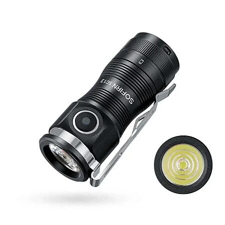 Amazon - Sofirn SC13 HCRI LED Small Flashlight USB C Rechargeable 1100 Lumen Mini Flash Lightlight, $16.79