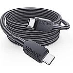 Anker USB-C to USB-C Cable (6 ft, 2pack, 240W, Braided) $8.99 Amazon