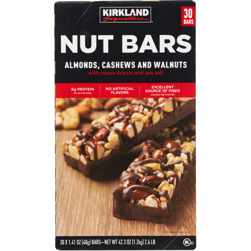 Costco Kirkland Signature Nut Bars 30 count for $16.99 
