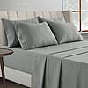 King Sheets Set - 6 Piece Deep Pocket Double Brushed Microfiber King Size Bedding Sheets &amp;amp; Pillowcases, Gray $18.95