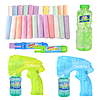 Maxx Bubbles Bubble Party Pack with 2 Blasters, 16oz Refill, and 24 Sidewalk Chalks 3+ for $5