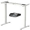 Costway - Electric Adjustable Standing up Desk Frame Dual Motor w/Controller - White for $79.99