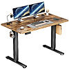 edx Electric Standing Desk, Height Adjustable Desk, 48 x 24 Inches Ergonomic Stand up Desk with Memory Preset and T-Shaped Metal Bracket for $72.99