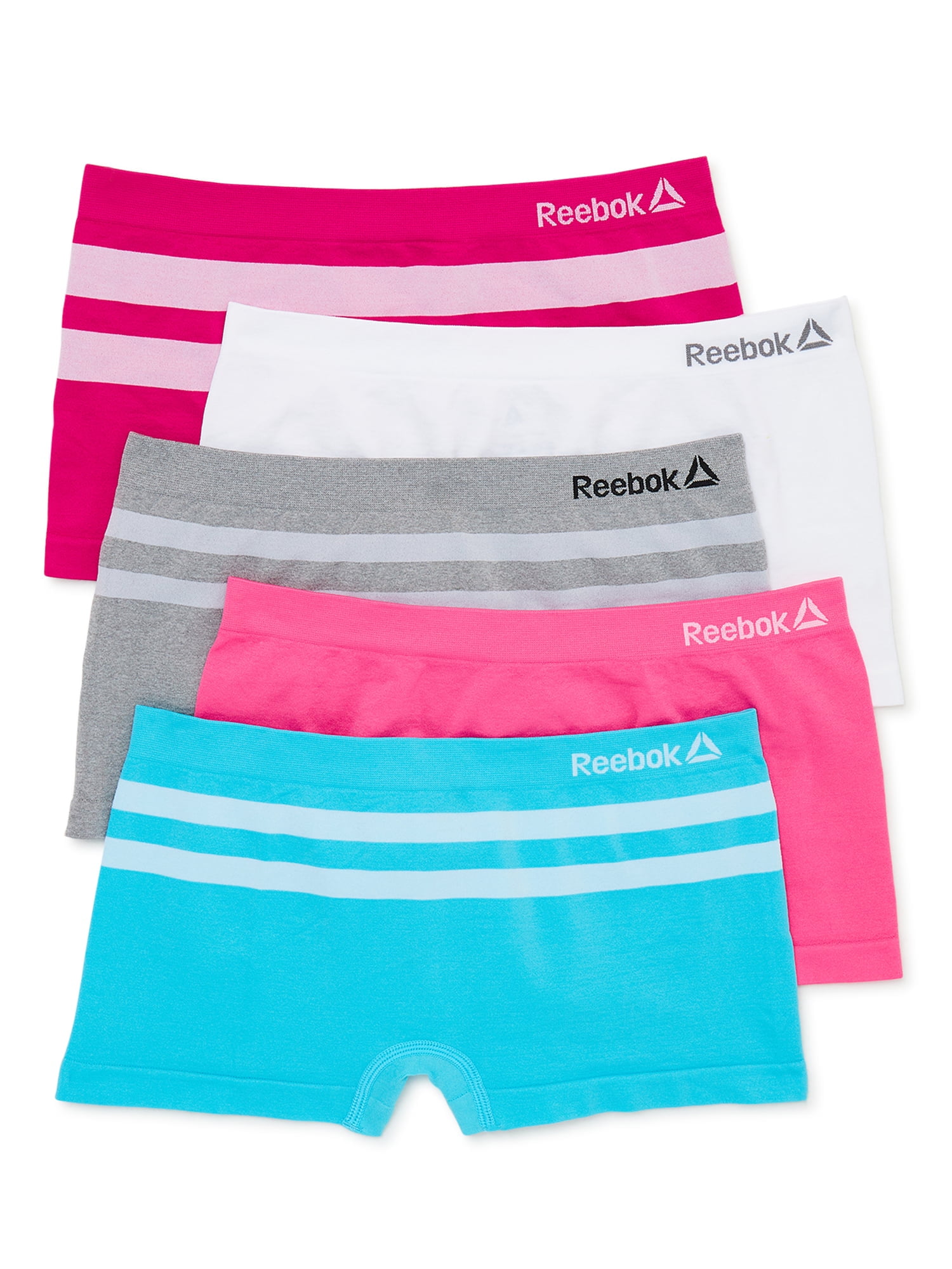 Reebok Girls Seamless Boyshort Panties 5-Pack $5