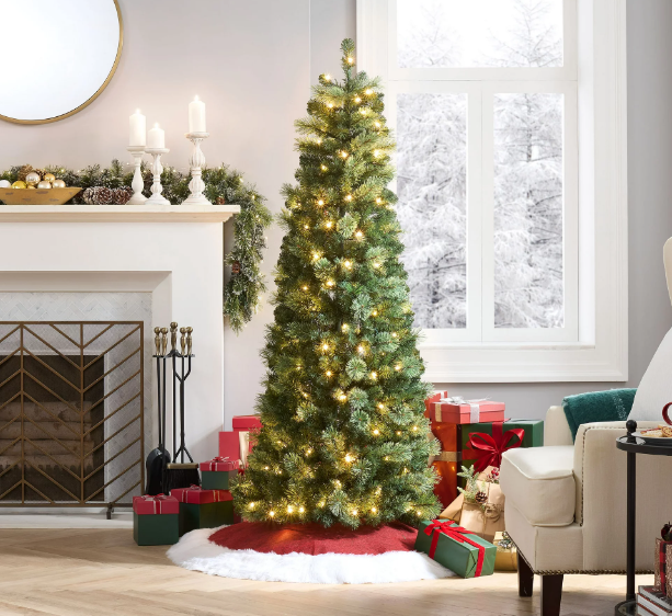 6 ft PreLit Bethel Pine Popup Artificial Christmas Tree for 69.00 + Free Shipping