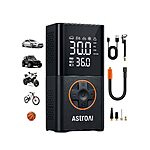 AstroAI L7 Tire Inflator Portable Air Compressor Cordless Mini Bike Pump with Digital Dual Values Display, 150 PSI Car Tires Air Pump with LED Lights &amp; Pressure Gauge for $18.99