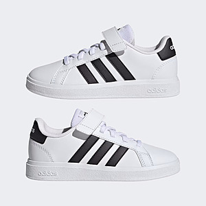 Adidas Kids Grand Court Shoes (Cloud White / Core Black) for  + Free Shipping