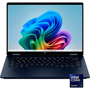 HP - OmniBook X Flip 2-in-1 - Copilot+ PC - 14" 2K Touch-Screen Laptop - Intel Core Ultra 7 - 16GB Memory - 1TB SSD for $679.99