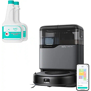 eufy - Robot Vacuum Omni C20, Robot Vacuum and Mop Combo + Official RoboVac Hard Floor Cleaning Solution - Black for $349.99