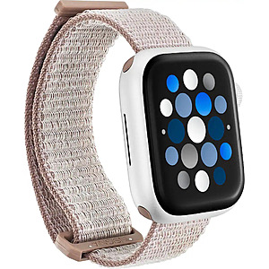 Insignia Active Nylon Band for Apple Watch 38mm, 40mm, 41mm (All Series), 42mm Series 10, and SE - Mauve for $5.99