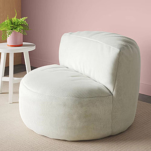 Room Essentials Corduroy Compressed Foam Dorm Chair (Cream) for $35.99 + Free Shipping