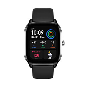 Open-Box:Amazfit GTS 4 Mini Smartwatch (with 1 yr warranty) Midnight Black for $51.09 at Bullseye Deals via eBay